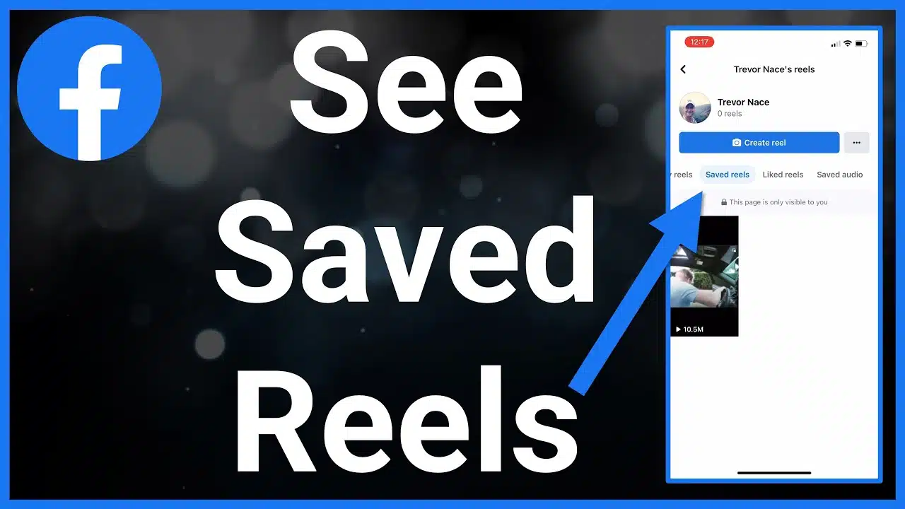 How to view saved reels on Facebook